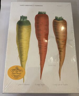 John Derian Jigsaw Puzzle : Three Carrots 1000-Piece New Sealed Paper Goods